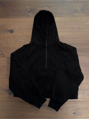 Lululemon Scuba Oversized Black Half-Zip Hoodie